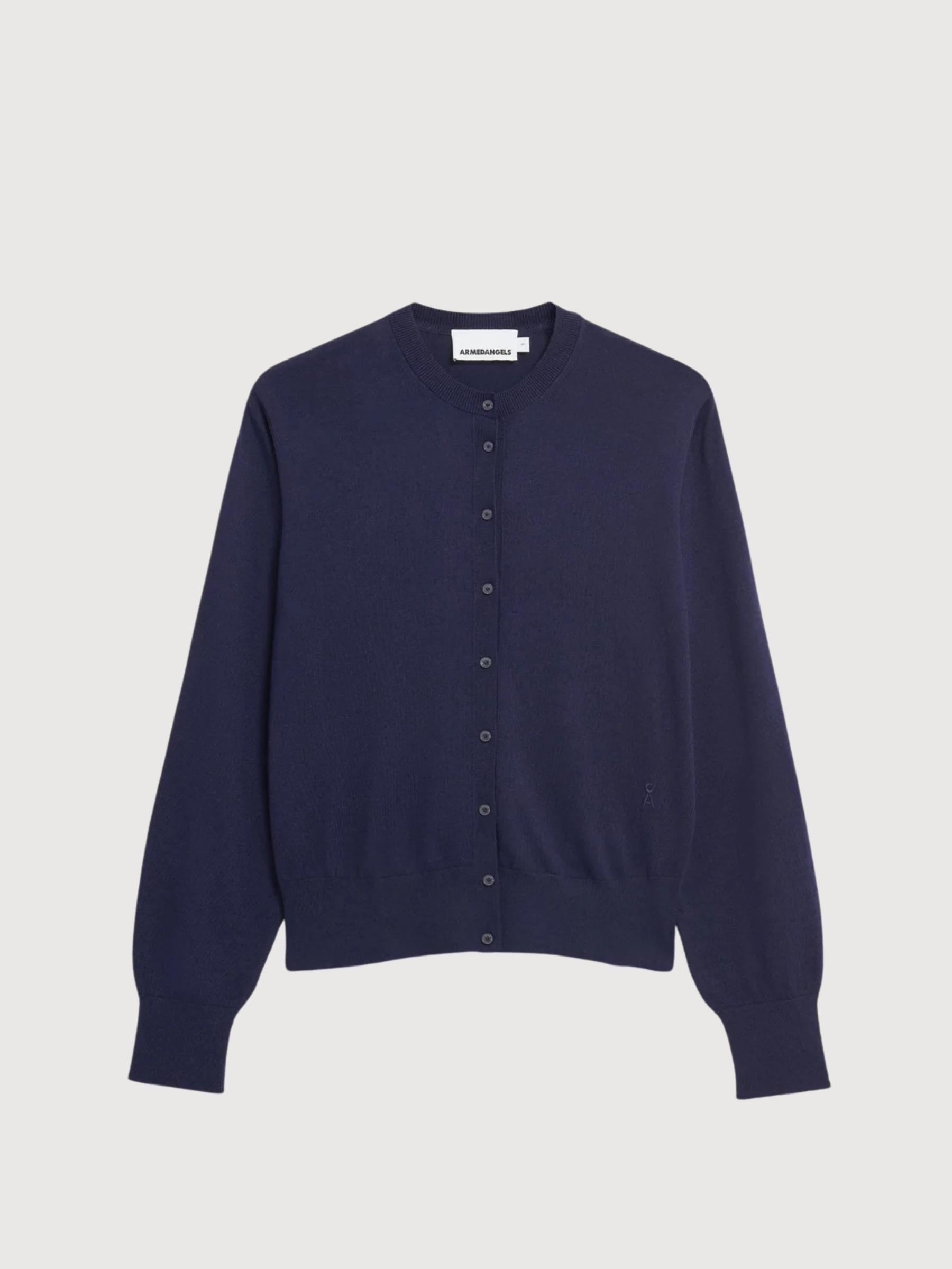 FINE KNIT CARDIGAN Tinted Navy | ARMEDANGELS