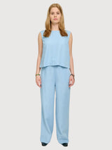 Tencel Top Woman Light Blue Wash | MAZINE