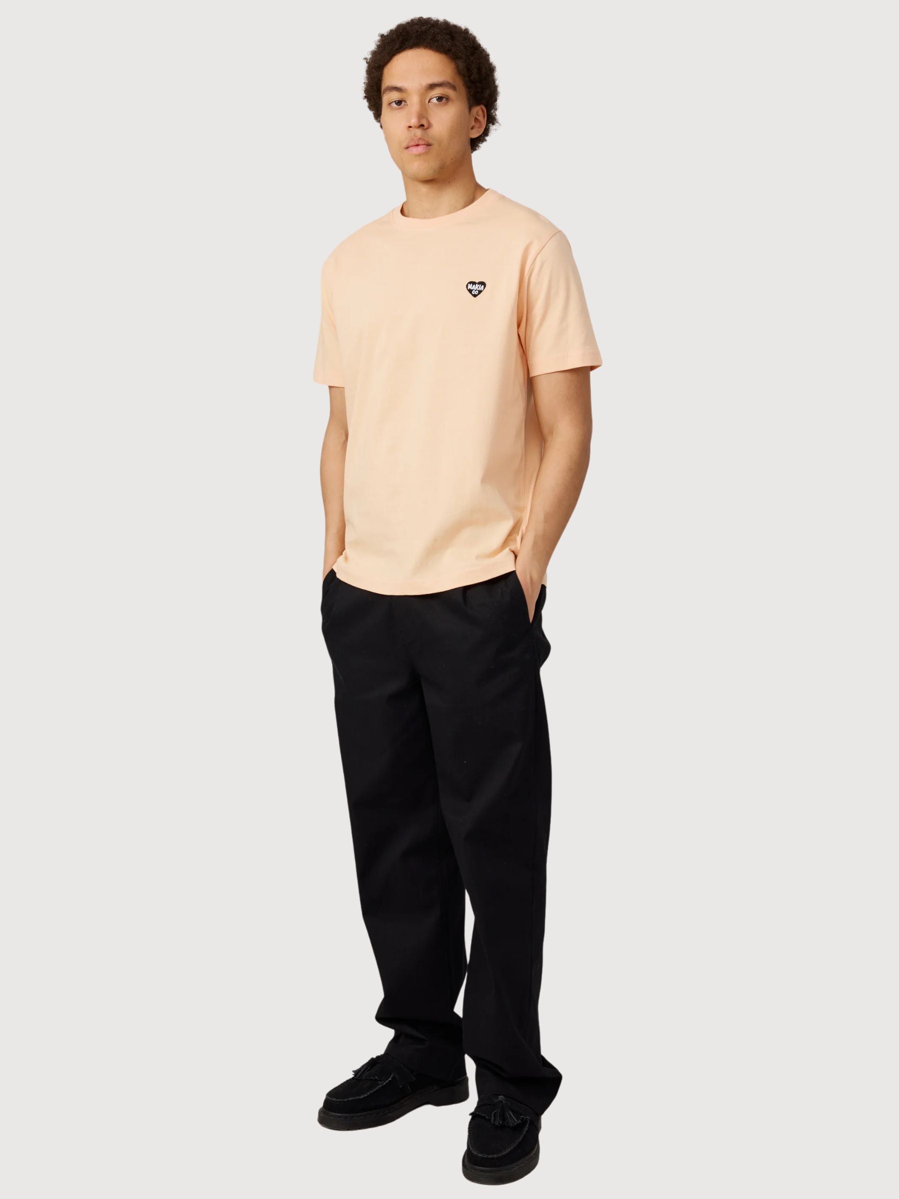 Herz T-Shirt Peach | MAKIA