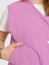 Vest Basic Light Padded Woman Mulberry | Mazine