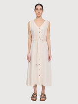 Dress Maxi Sleeveless Linen Moon | Mazine