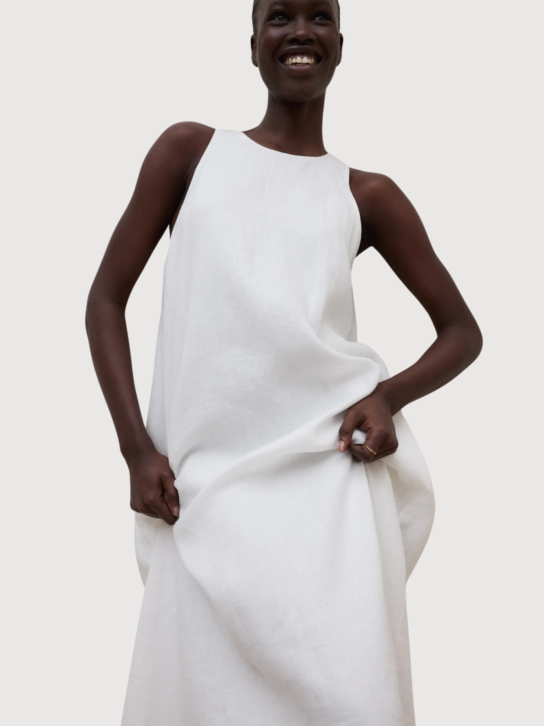 UKARA DRESS WOMAN Weiß | Ecoalf