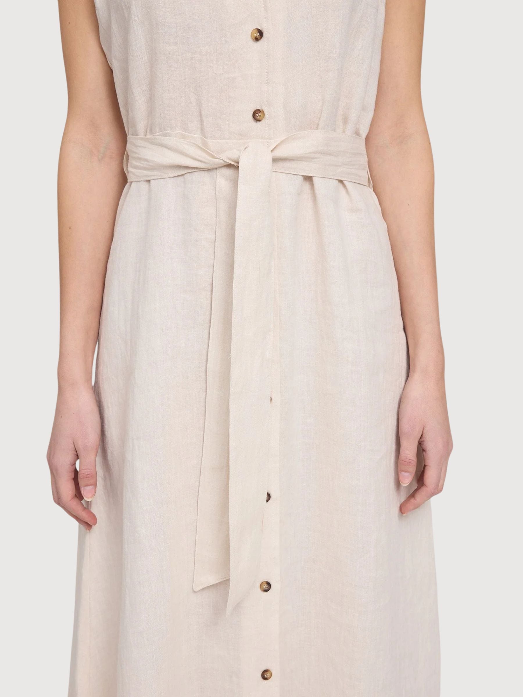 Dress Maxi Sleeveless Linen Moon | Mazine