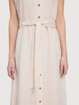Dress Maxi Sleeveless Linen Moon | Mazine