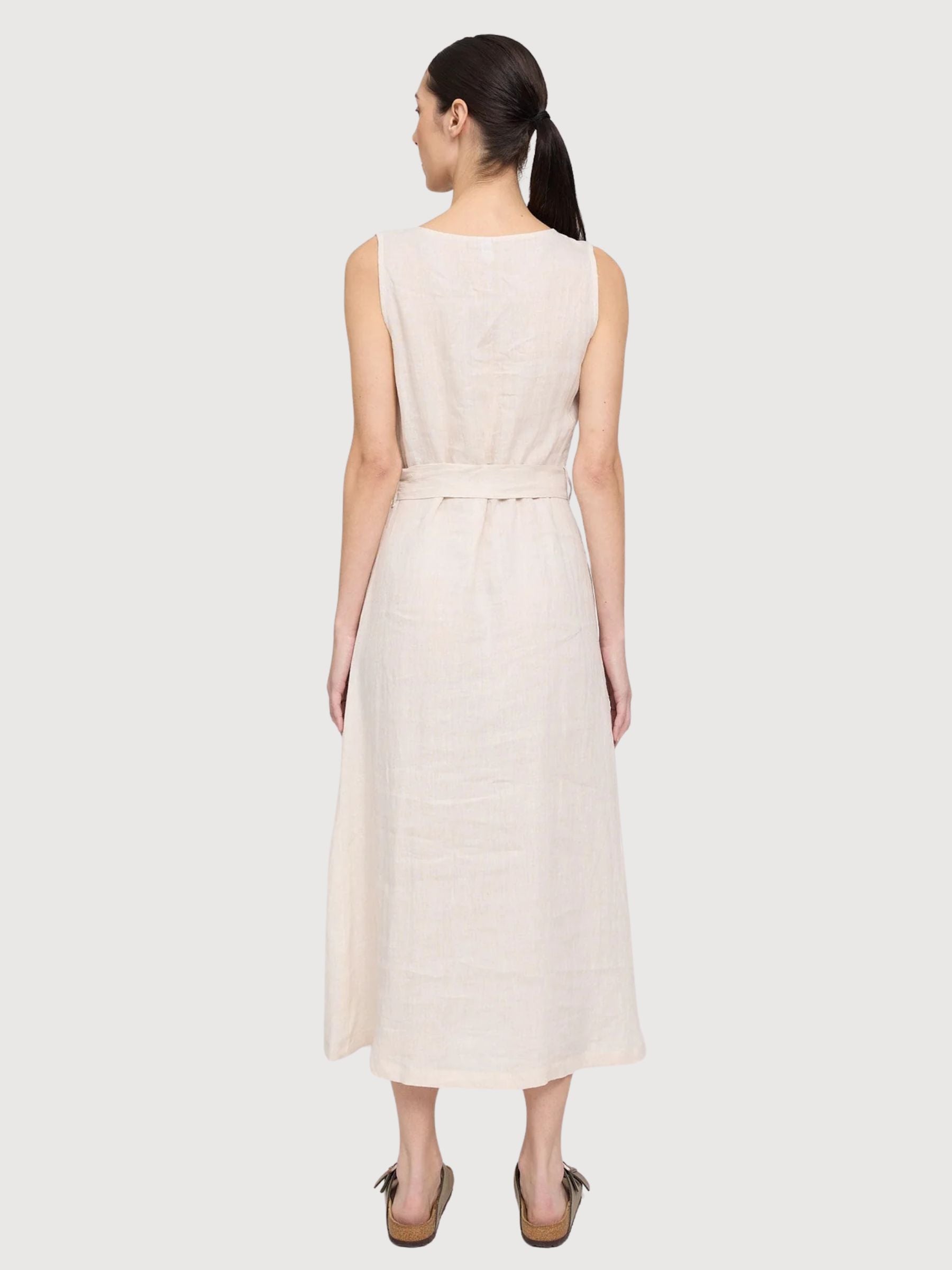 Dress Maxi Sleeveless Linen Moon | Mazine
