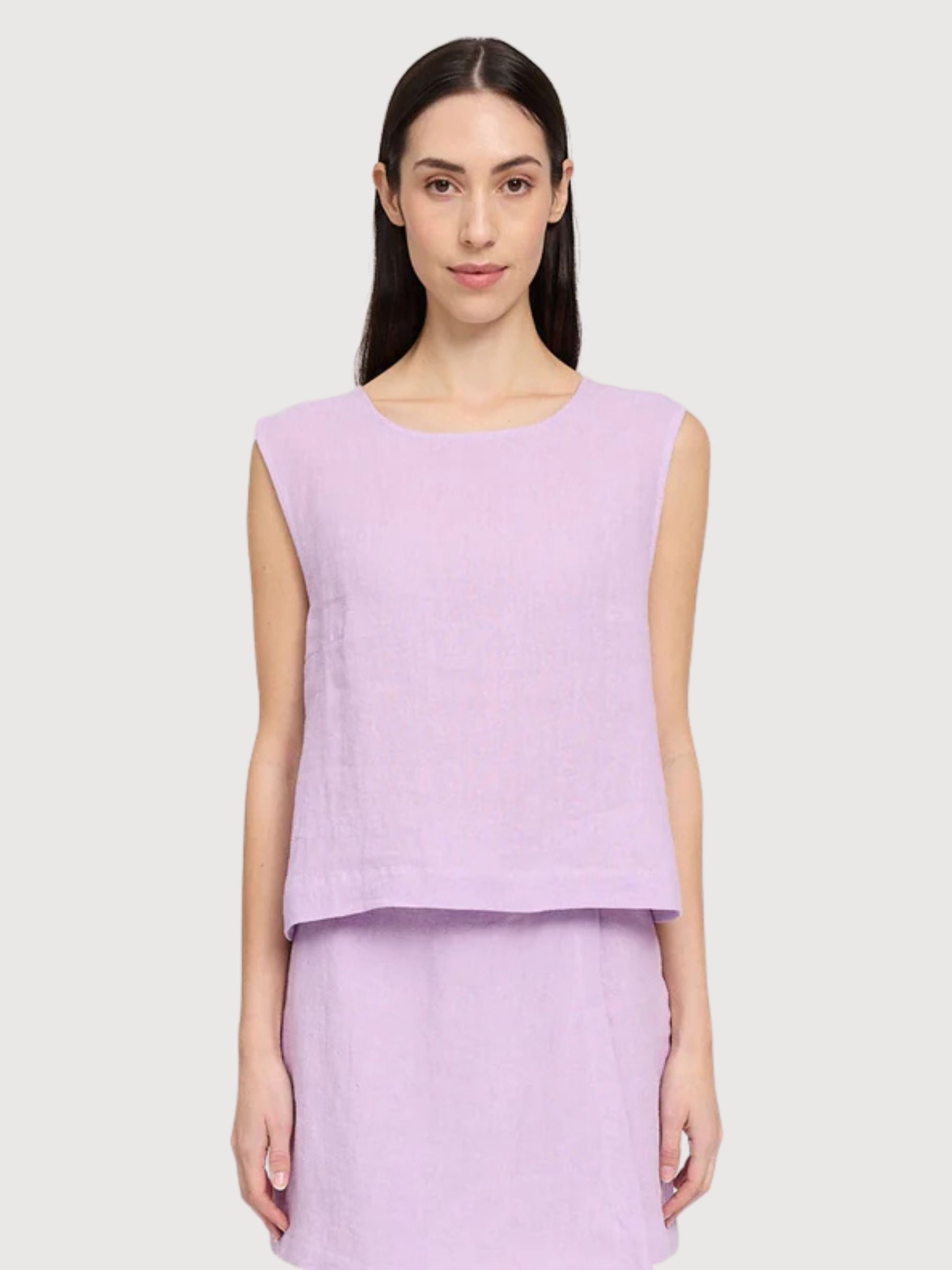 Top Linen Woman Bright Lavender | Mazine