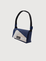 F171 LAURA Umhängetasche Weiß/Blau | FREITAG