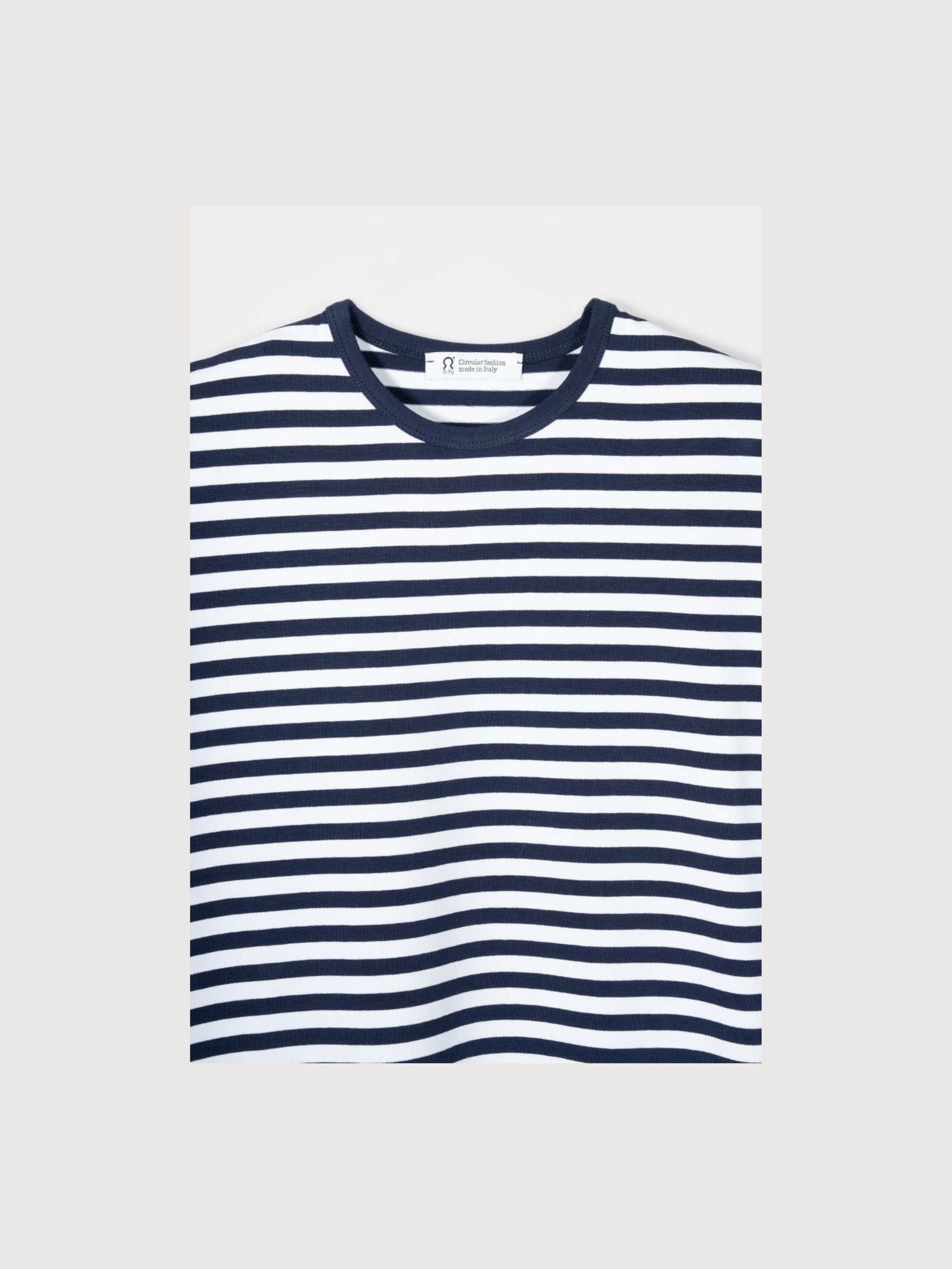 T-Shirt Tancredi Viscose Man Blue/White | Rifo