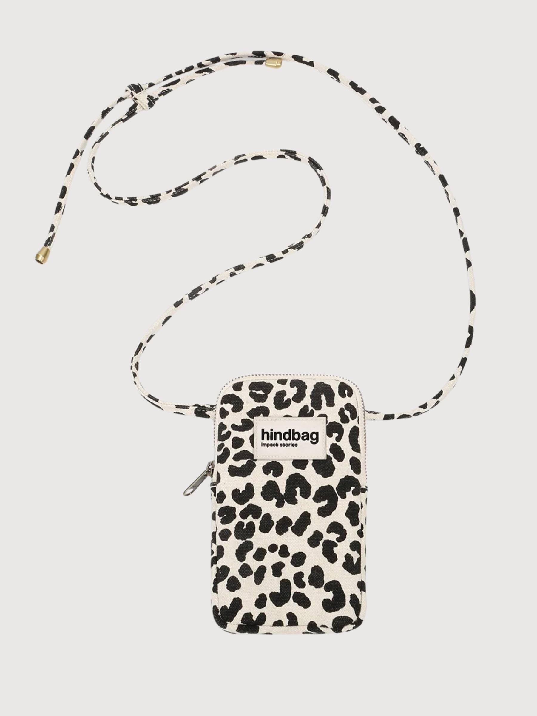 Bill Pochette Téléphone Leopard Ecru | Hindbag