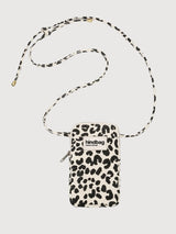 Bill Pochette Téléphone Leopard Ecru | Hindbag