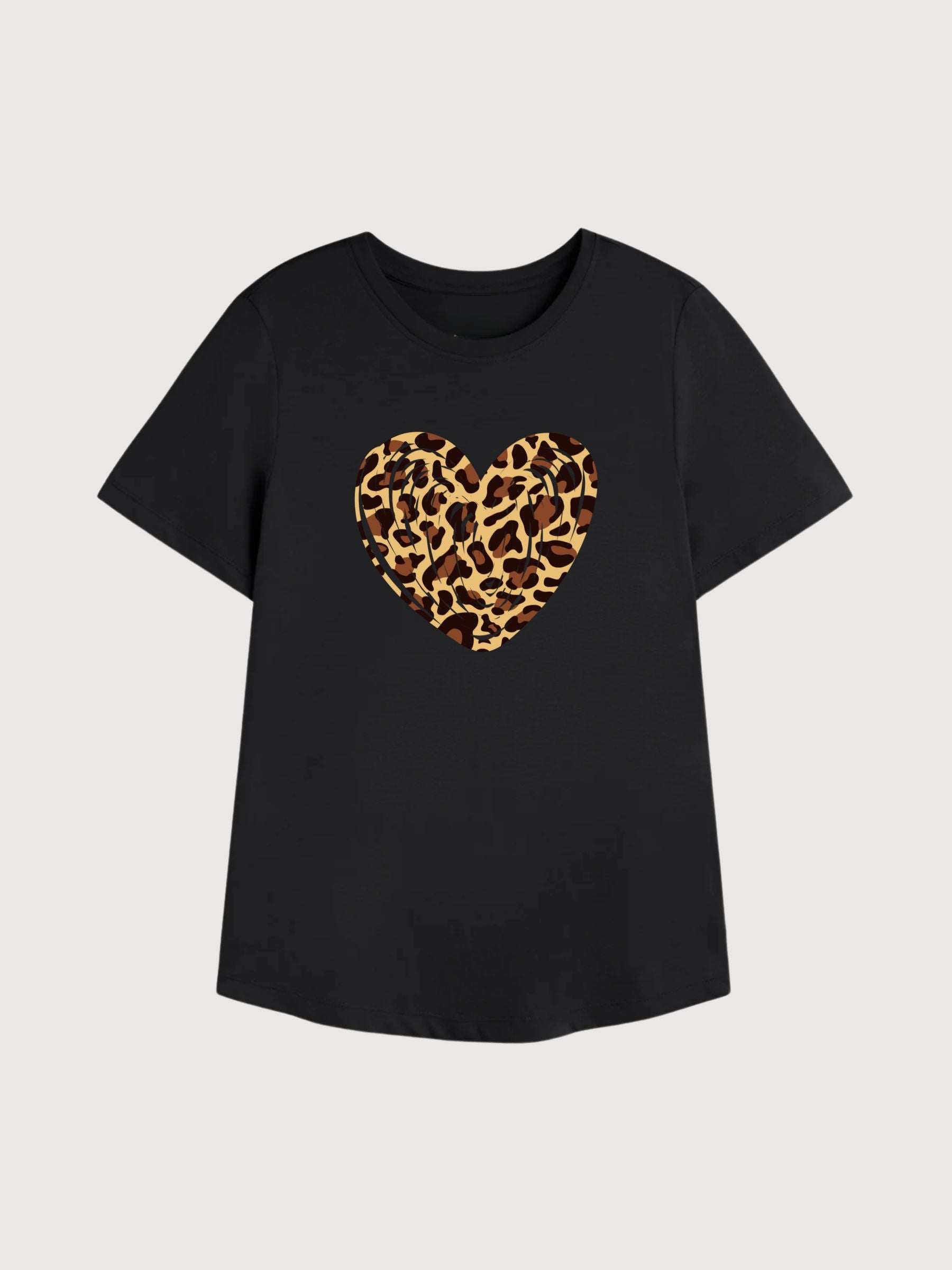 Sara T-shirt Leo Black | Re-bello