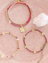 Braccialetto Botanic di quarzo rosa | A Beautiful Story