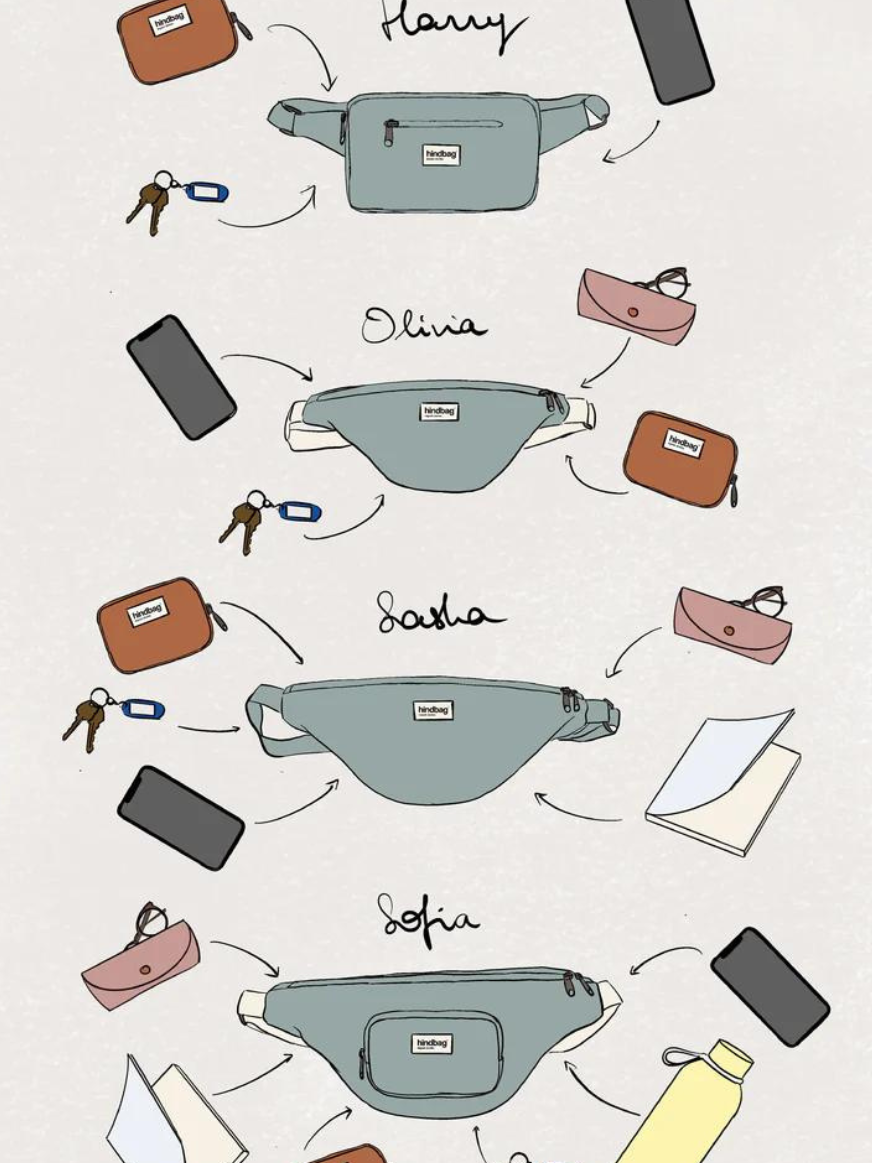 Marsupio Sasha Denim Blue | Hindbag