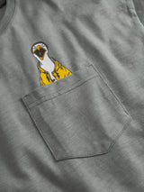 T- Shirt Schreimoewe Pocket Neutral Grey | Derbe