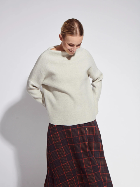 Nicoletta Beige Woman Wool Longsleeve | Stapf