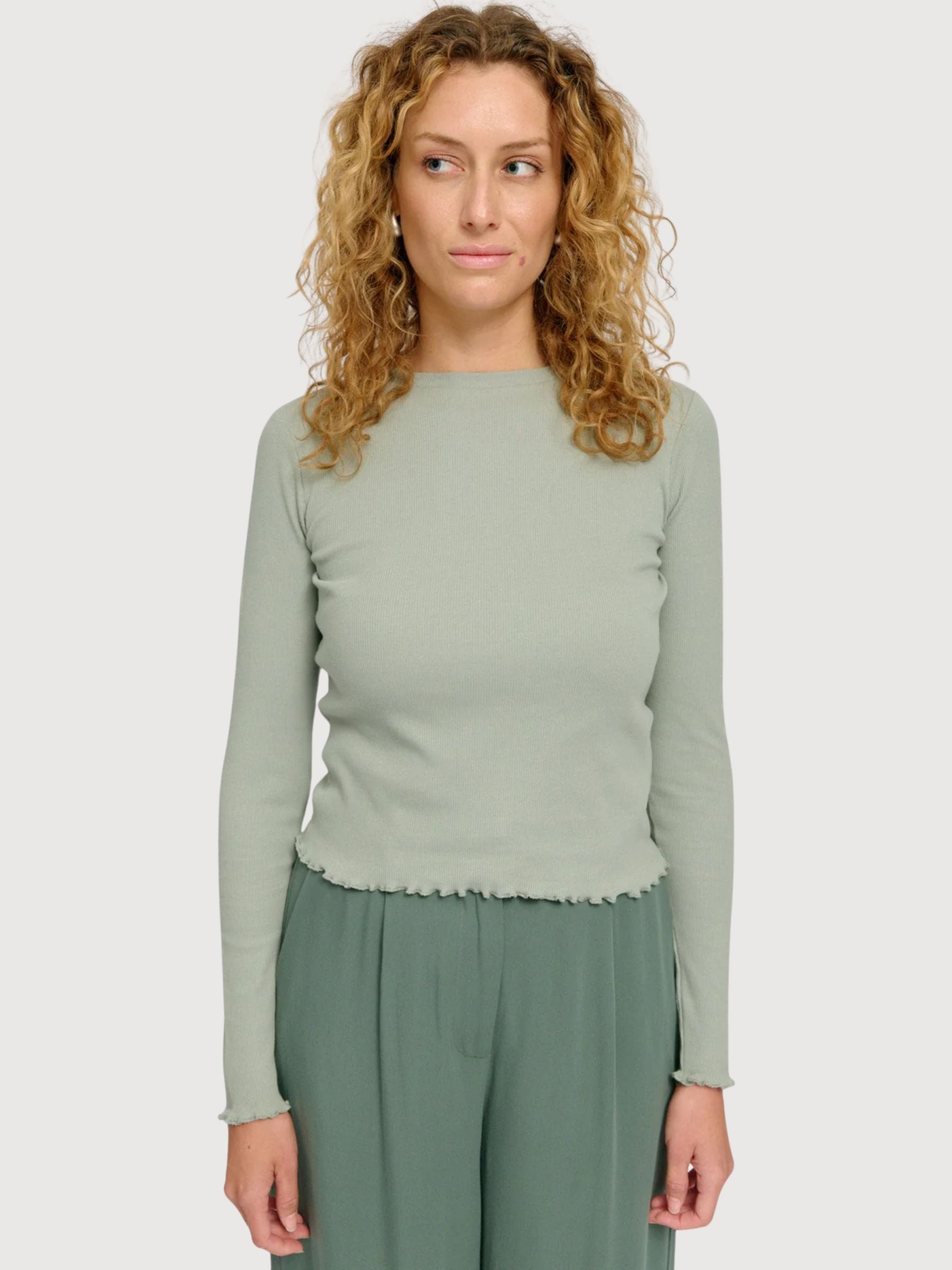 Babylock Hems Manica Lunga Donna Eucalipto | MAZINE