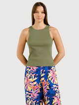 Top Valdermasvik Verde Donna Cotone | Dedicated