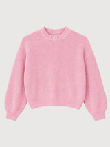 Grobstrickpullover für Damen in Blütenrosa | Mazine