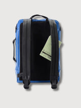 Backpack F306 Hazzard Dark blue & Yellow In Used Truck Tarps | Freitag