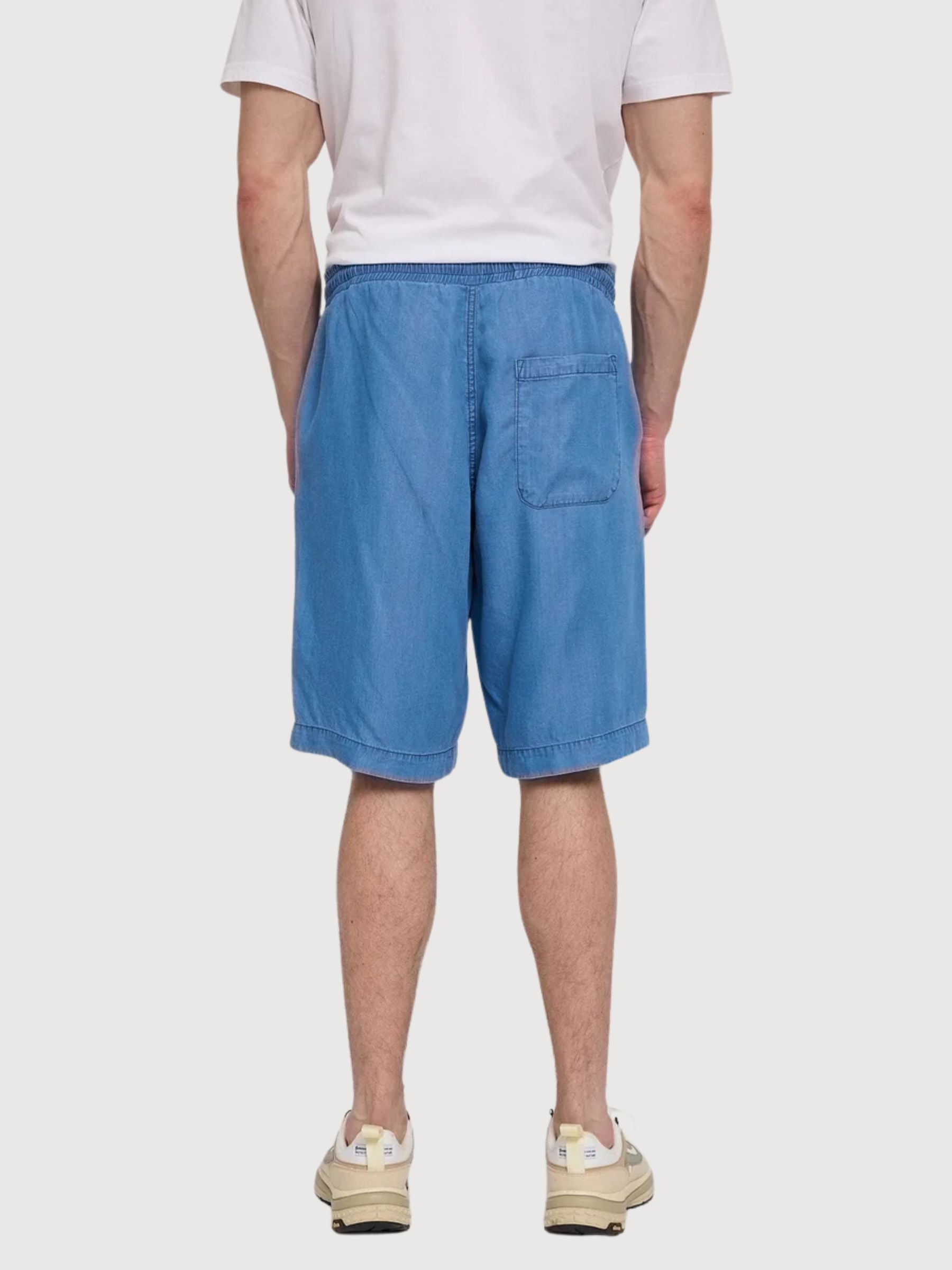 Shorts Denim Pull-On Man Dark Blue Wash | Mazine