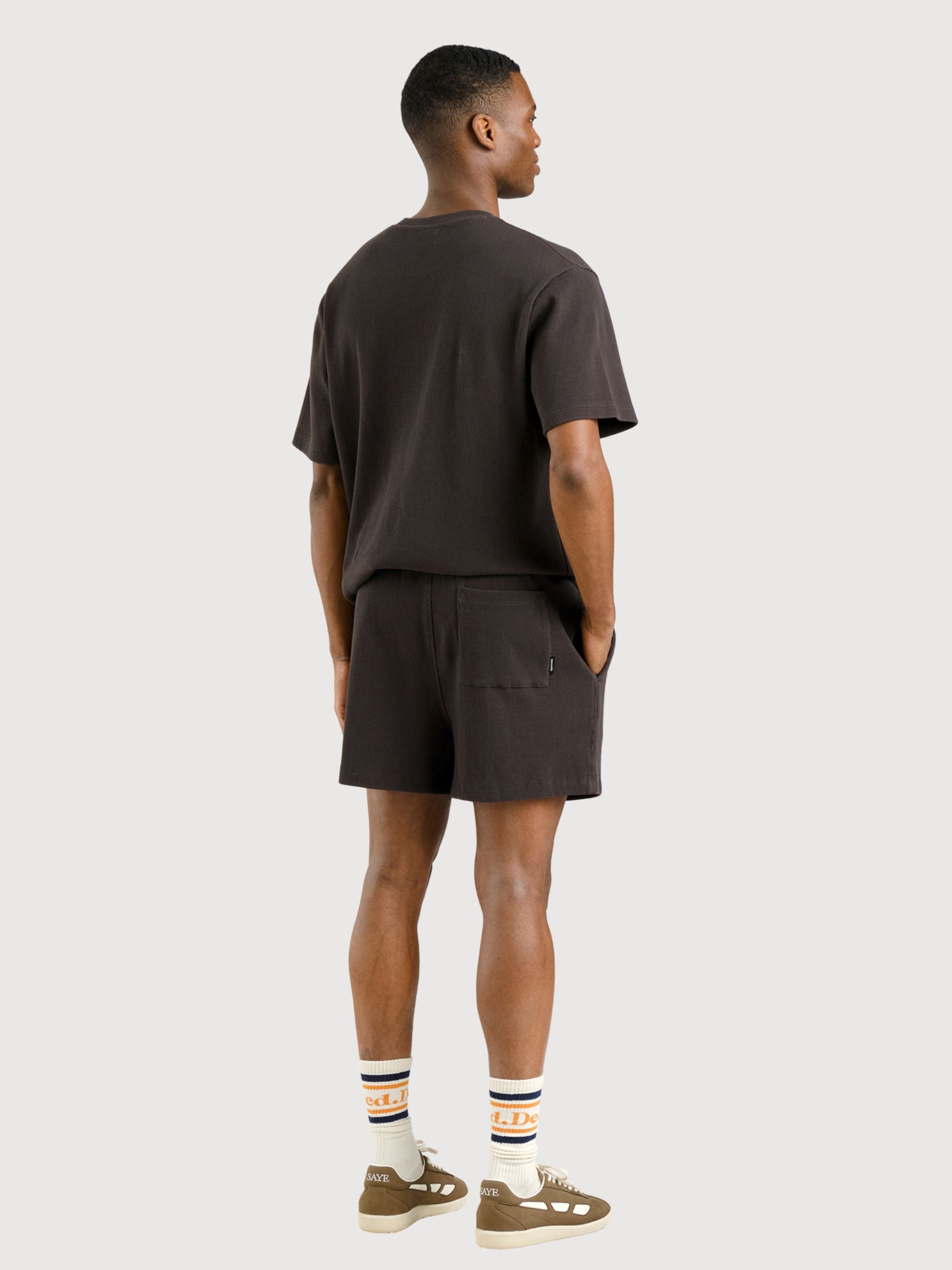 Shorts Essingen Waffle Phantom Black Herren | DEDICATED