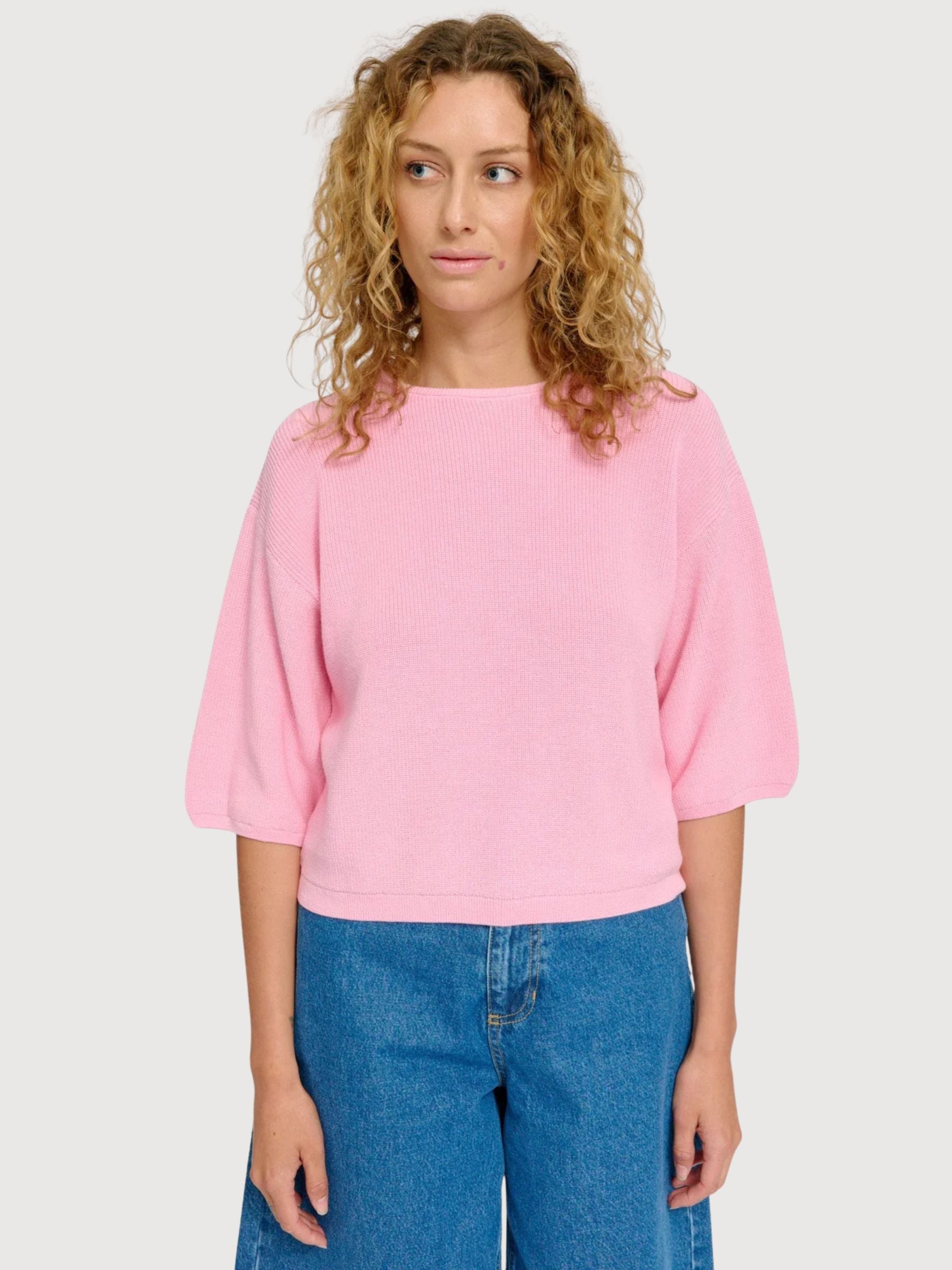 Pullover Half Sleeve Woman Blossom Pink | Mazine