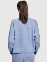 Cardigan Contrast Stitch Cielo | Another Brand