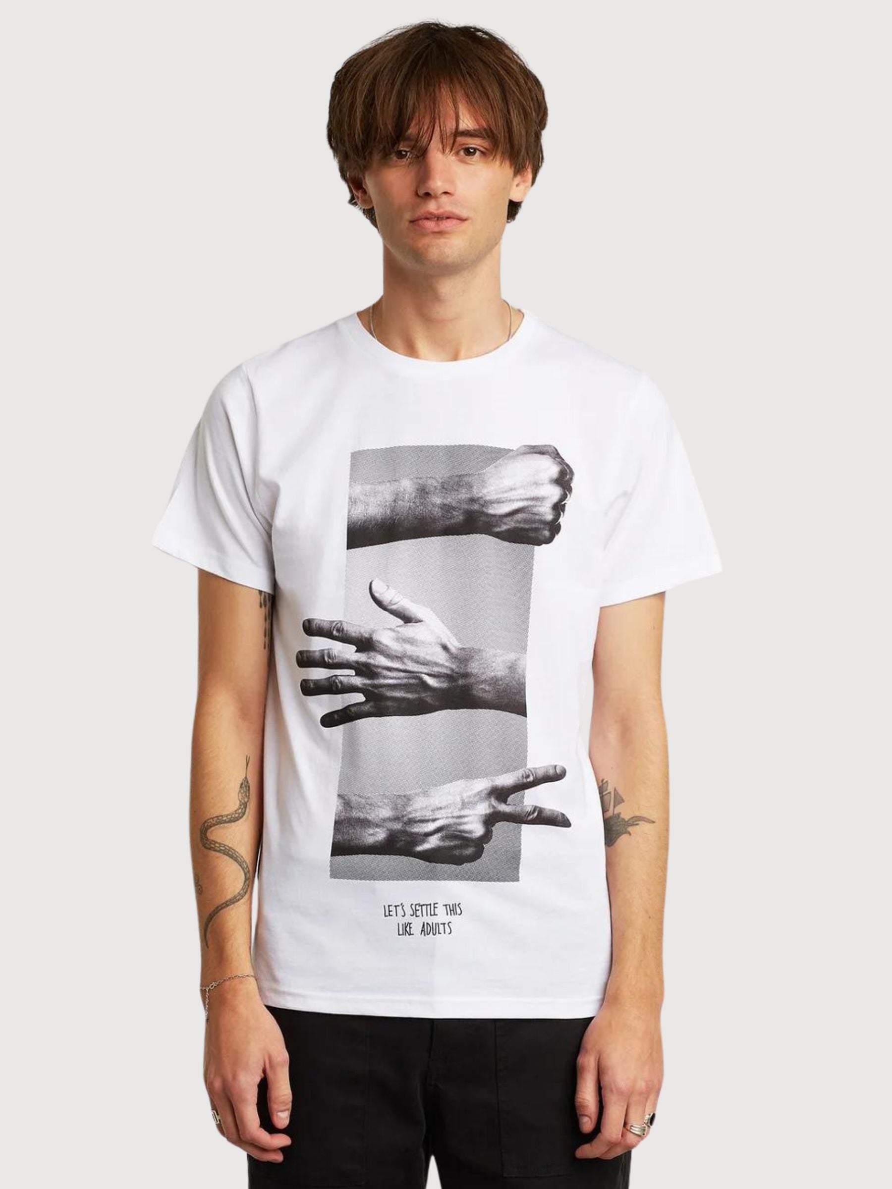 Stockholm T-shirt Like Adults Cotone Biologico Bianco | Dedicated
