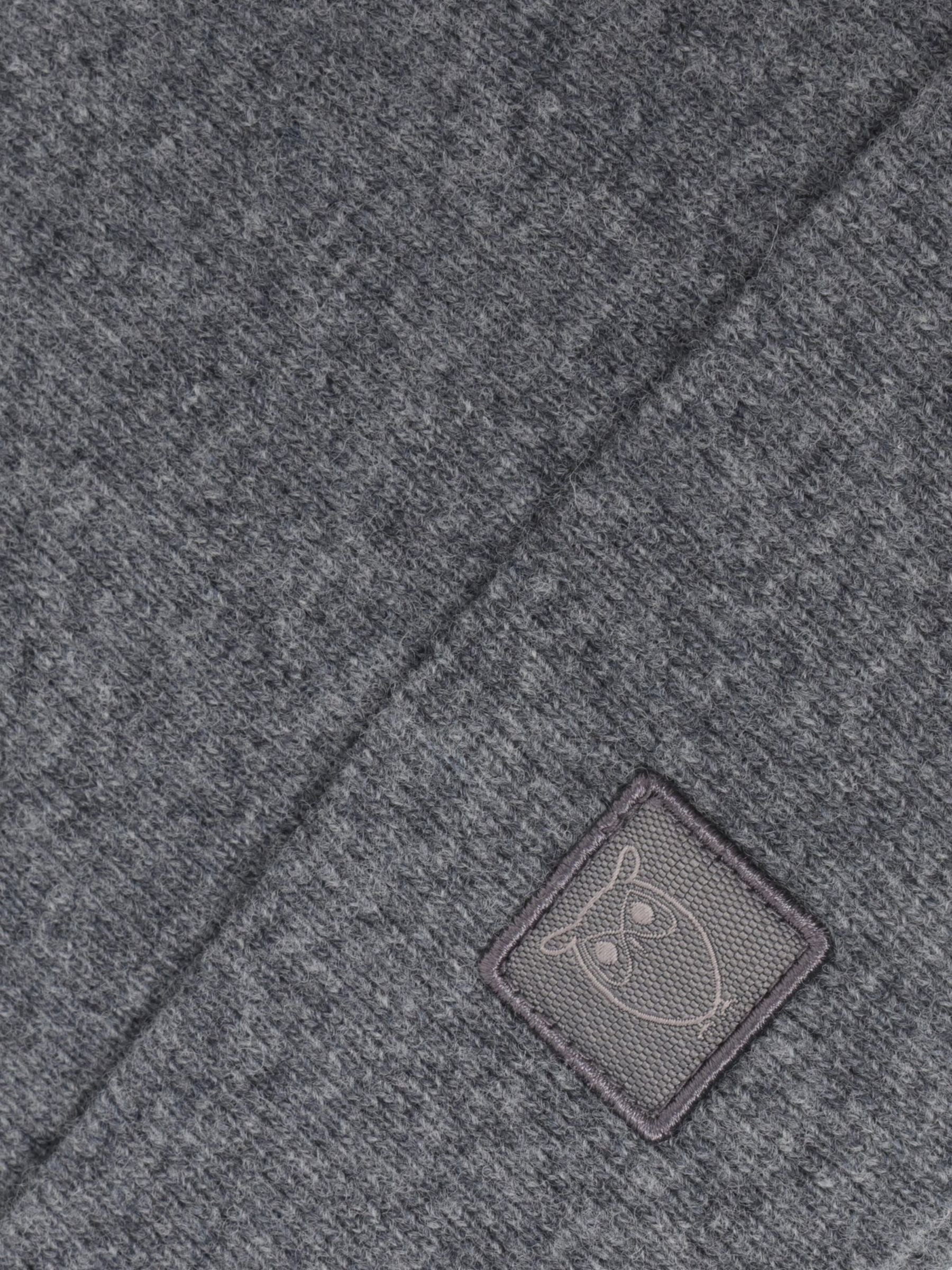 Doppellagige Merinowollmütze, Dunkelgrau | KNOWLEDGE COTTON APPAREL