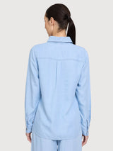 Shirt Tencel Woman Light Blue Wash | Mazine