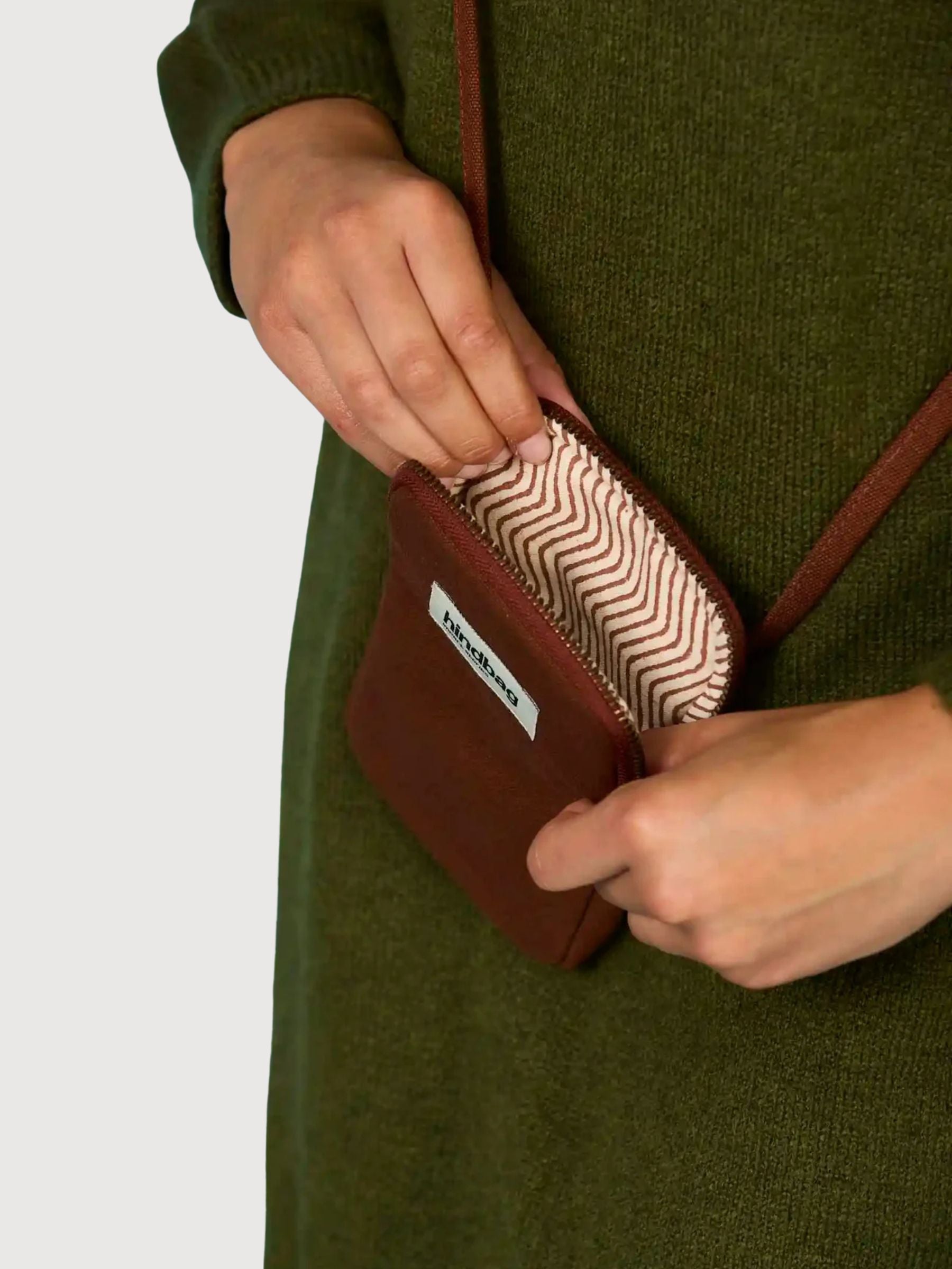 Bill Pochette telefono Chocolat | Hindbag