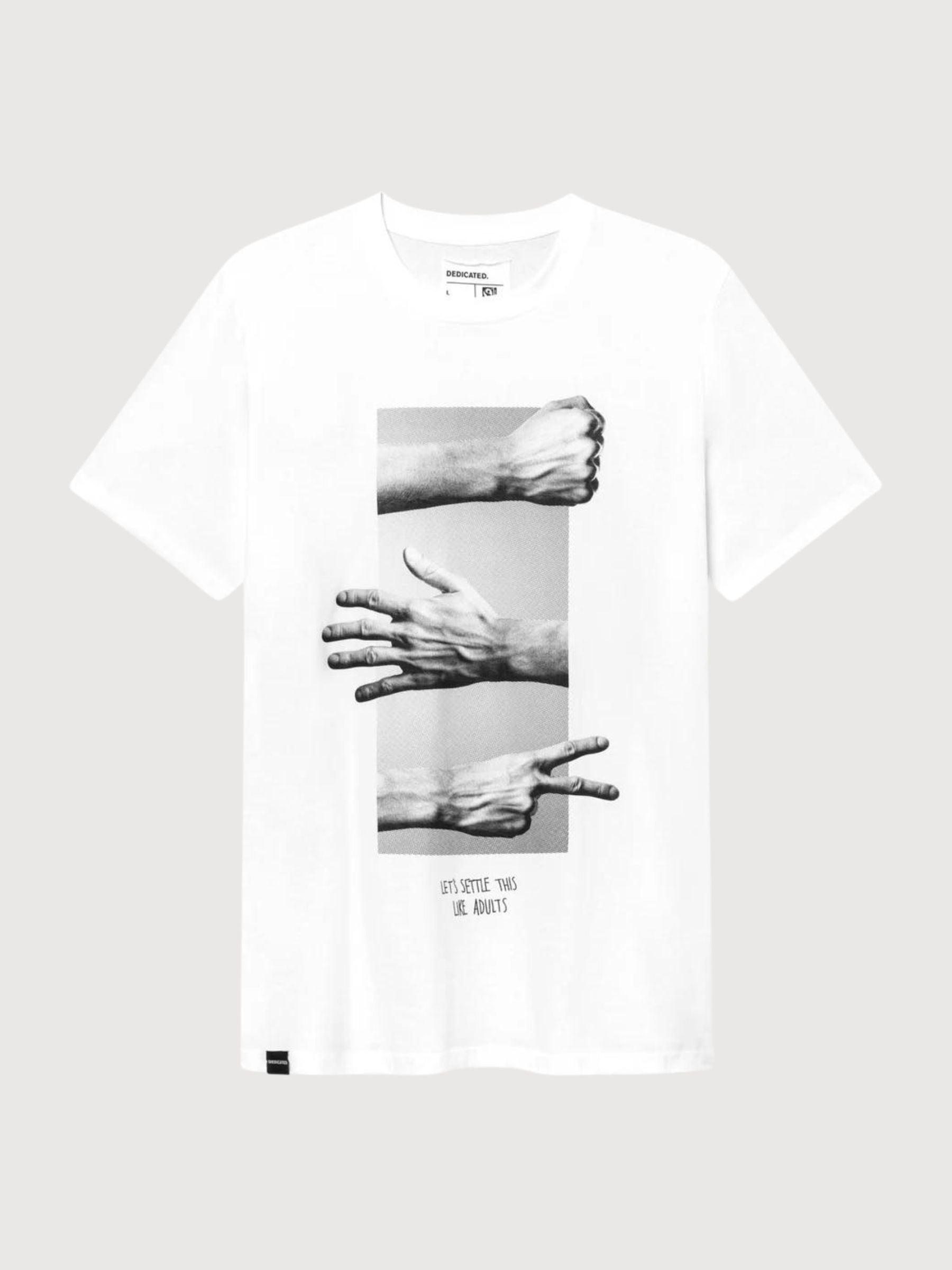 Stockholm T-shirt Like Adults Cotone Biologico Bianco | Dedicated