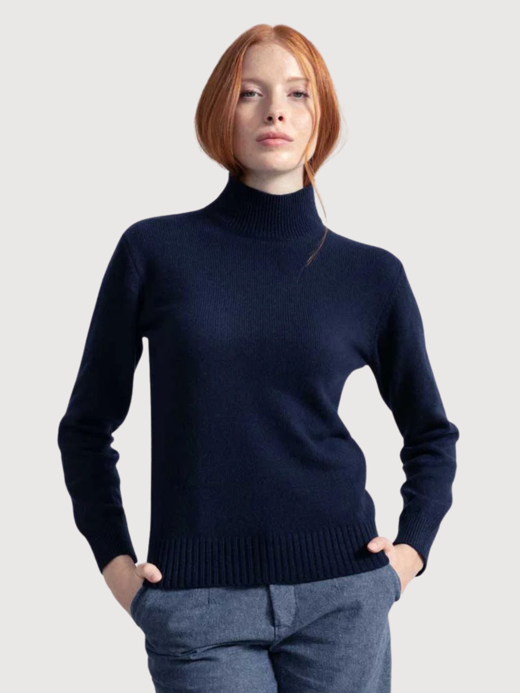 Ada Maglione Blu Mora Cashmere Rigenerato | RIF
