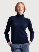 Ada Maglione Blu Mora Cashmere Rigenerato | RIF