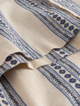 Camicia Brantevik Floral Stripe Blue Uomo | DEDICATED
