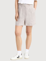 Shorts Djupvik Linen Ecru Woman | DEDICATED