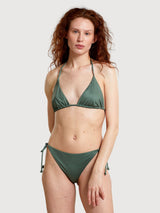 Yxlan Leaf Green Four Leaf Clover Bikini Top | Dedicated