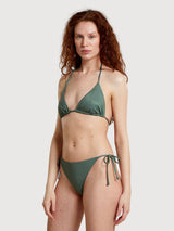 Yxlan Leaf Green Four Leaf Clover Bikini Top | Dedicated