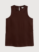 Blouse Sia Woman Cocoa Linen | Ecoalf