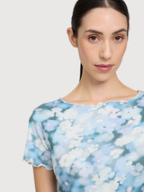 T-shirt con orlo babylock stampa donna | Mazine