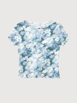 T-shirt con orlo babylock stampa donna | Mazine