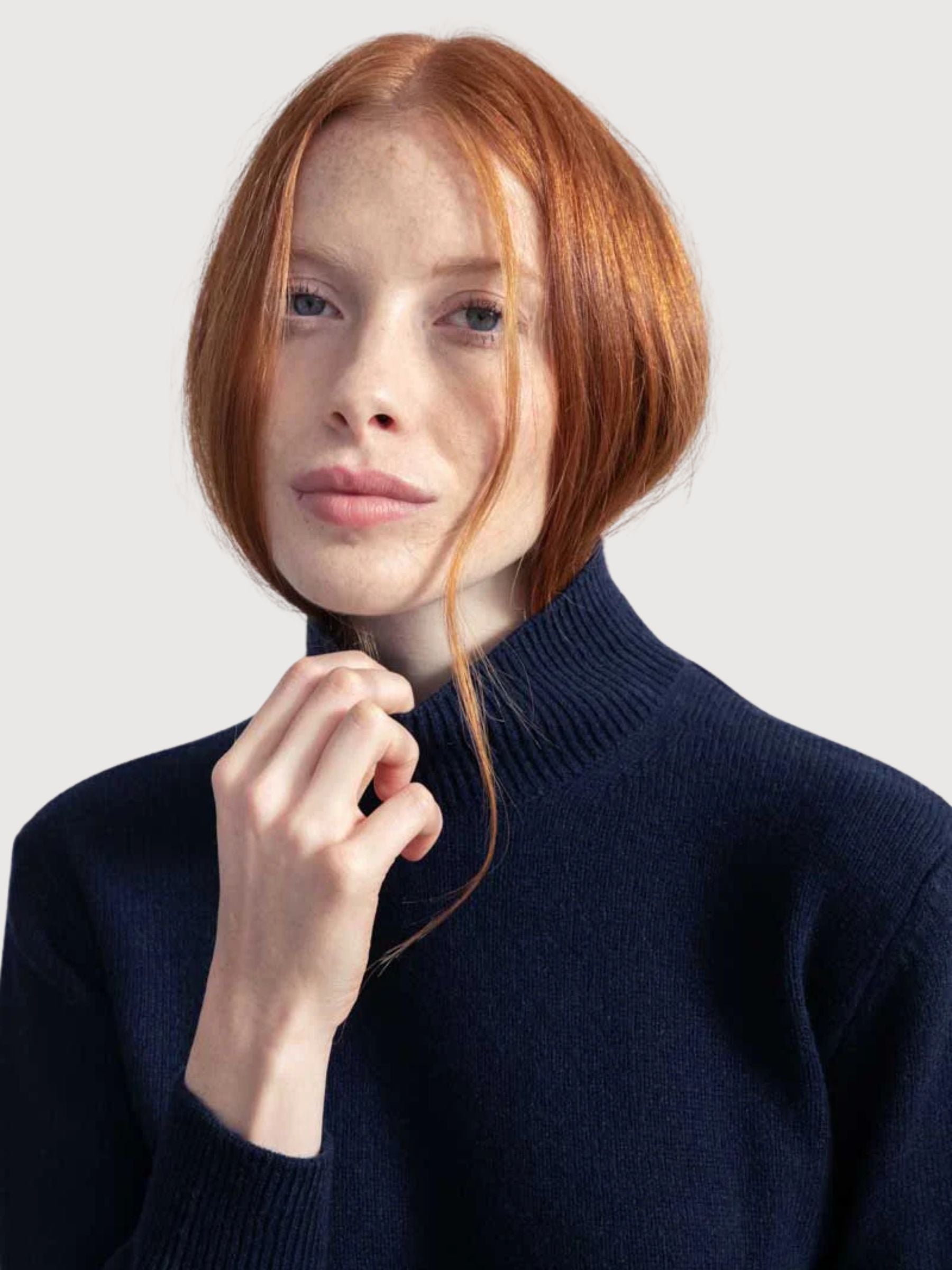 Ada Maglione Blu Mora Cashmere Rigenerato | RIF