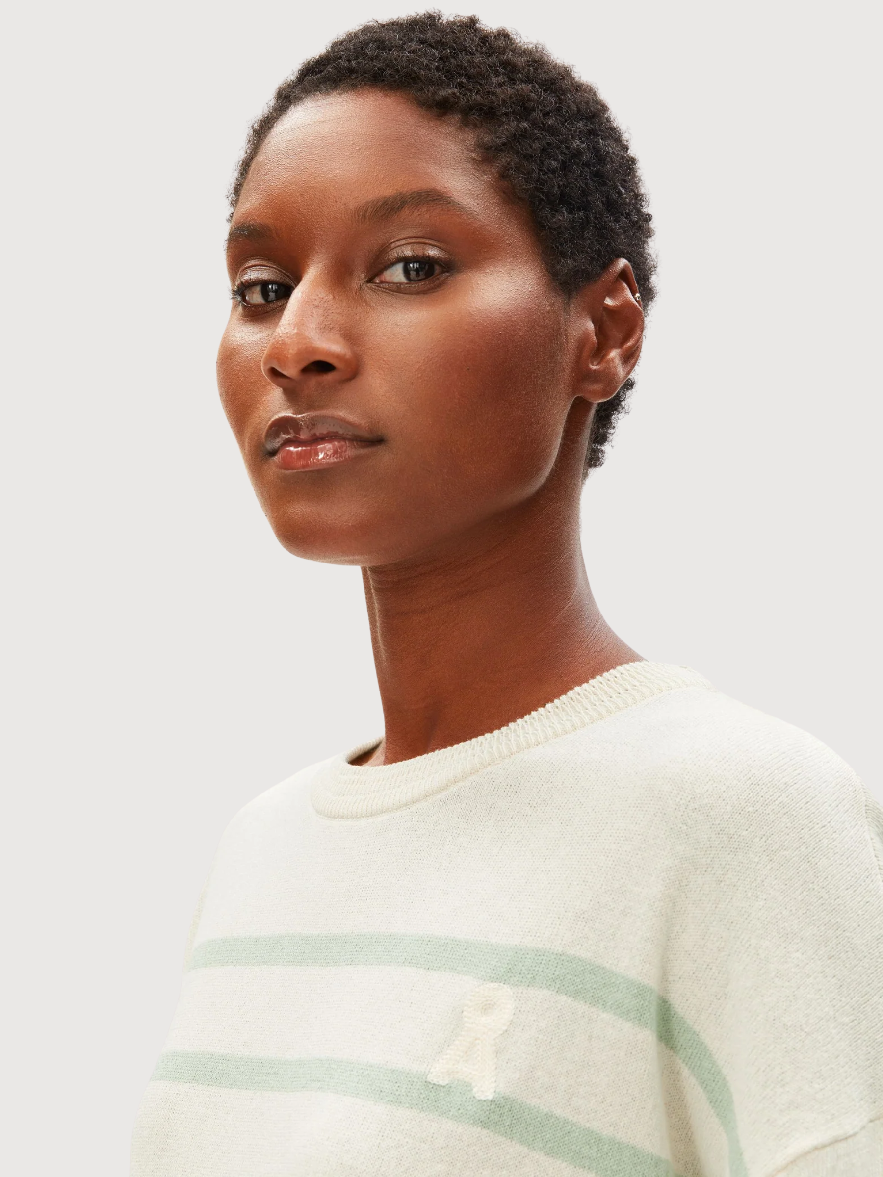 STRIPE LINEN BLEND SWEATER | ARMEDANGELS