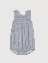 Baby-Strampler aus indigofarbener Bio-Baumwolle  | SERENDIPITY