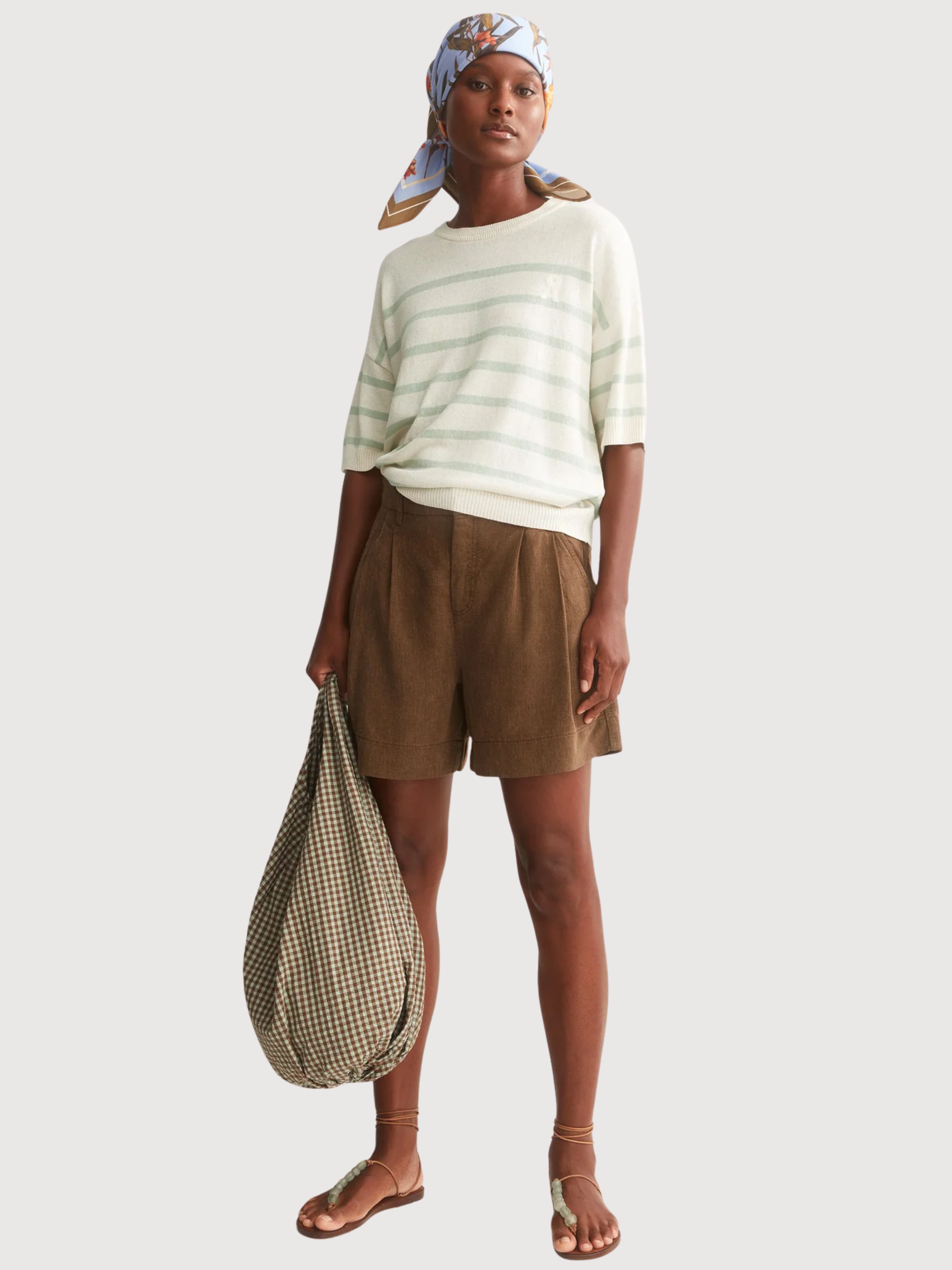 STRIPE LINEN BLEND SWEATER | ARMEDANGELS