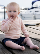 Baby Shorts in Dark Denim   Organic Cotton Denim | SERENDIPITY