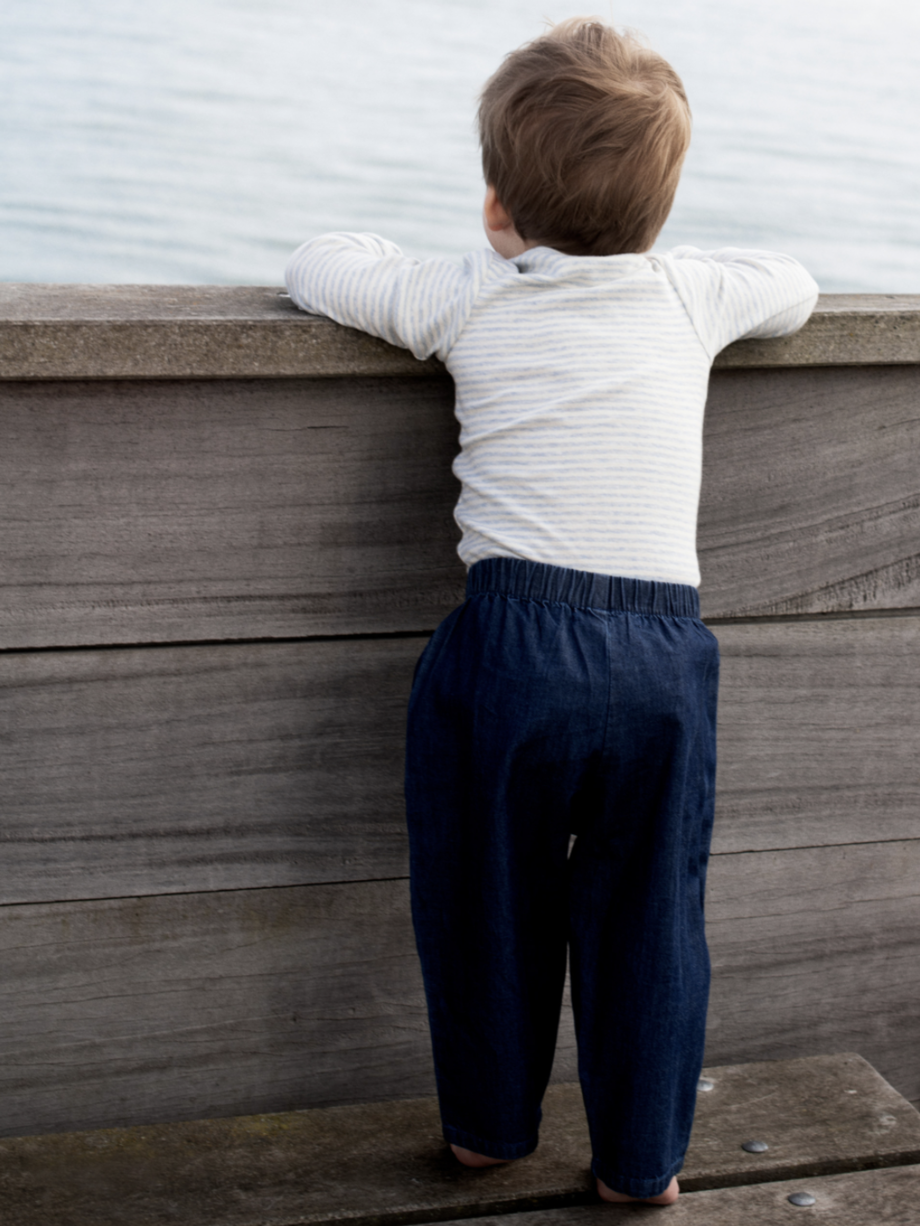 Mutandine per neonati in denim scuro di cotone biologico | SERENDIPITY