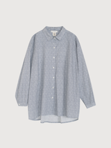 Women's Loose Shirt in Indigo Gem   Organic Cotton | SERENDIPITY
