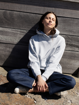 Women's Sweat Hoodie in Mist   Organic Cotton Sweat | SERENDIPITY