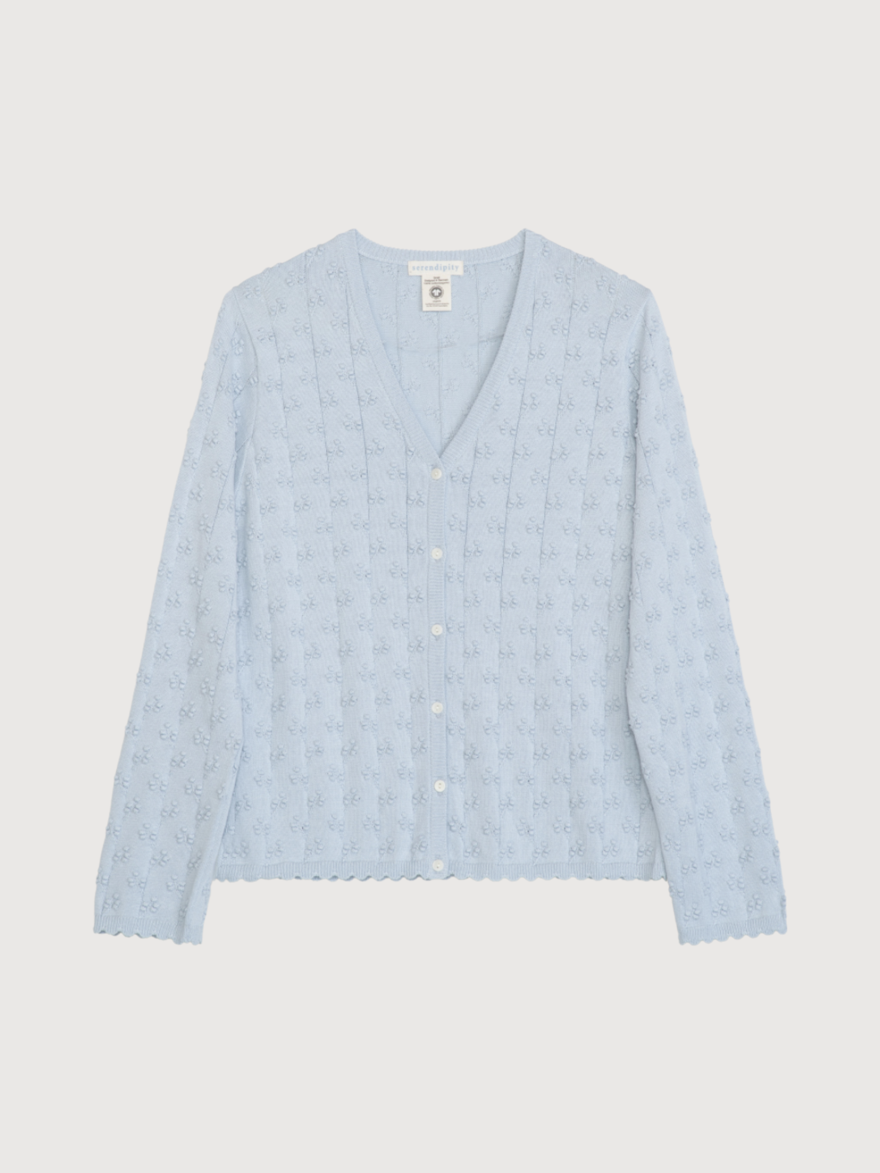 Women's Twig Cardigan in Air   Organic Cotton Knit | SERENDIPITY